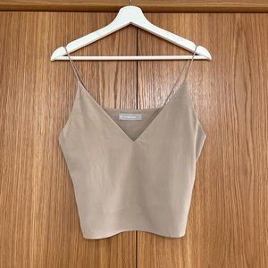 Everlane silk cropped tank size 0